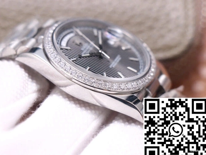 White Dial Day-Date Grey M228349RBR-0008 Factory Gold Rolex EW 0509